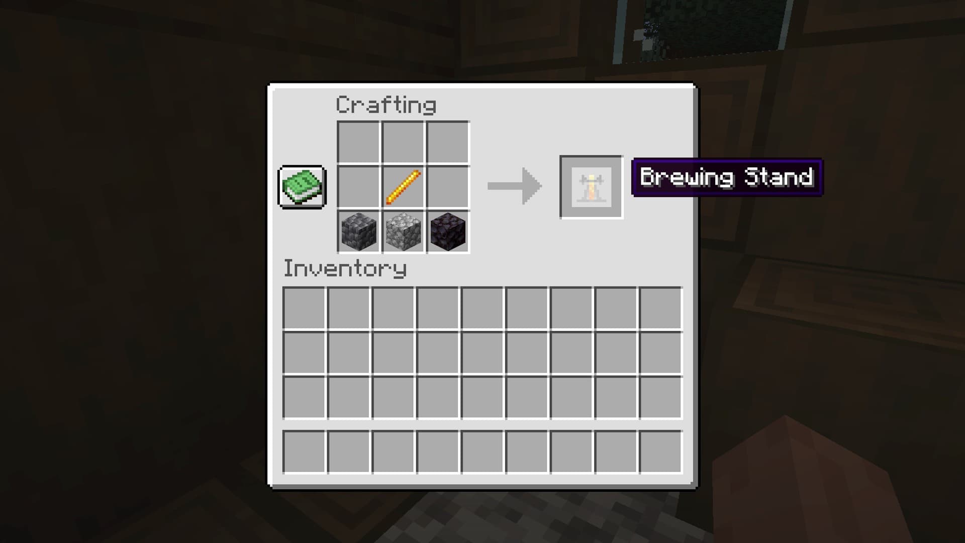 Minecraft brewing calculator showing potion recipes, ingredients, and brewing steps